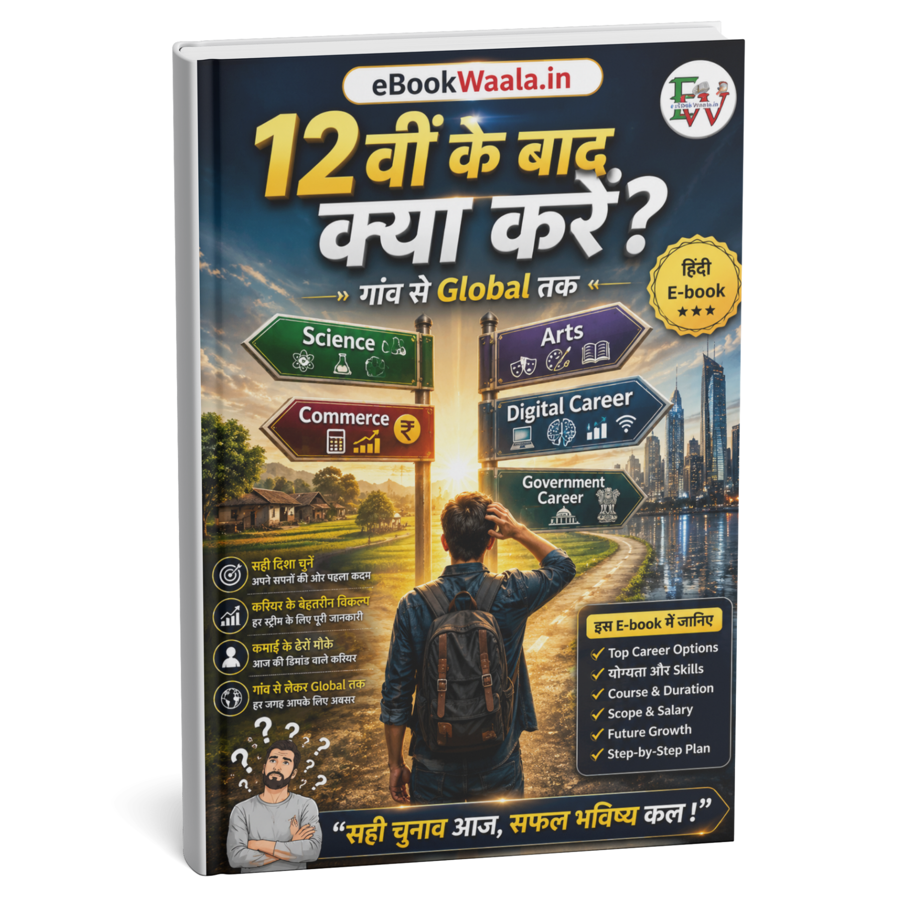 12वीं के बाद क्या करें? – गाँव से Global तक | Complete Career & Income Blueprint 2026 (Hindi eBook)